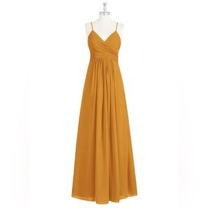 Azazie Haleigh Bridesmaid Dress - Butterscotch